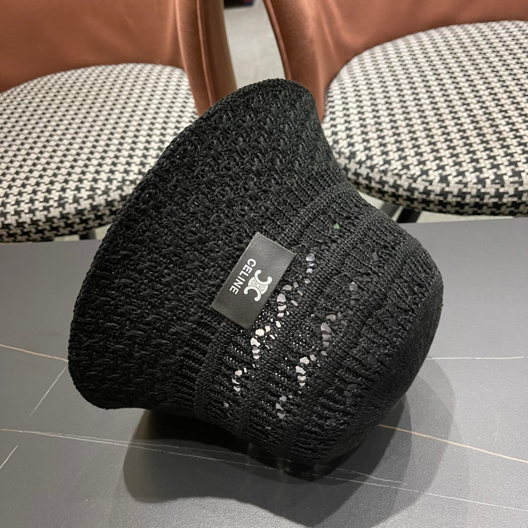 BUCKET HAT MODEL 651870 IN BLACK CROCHET