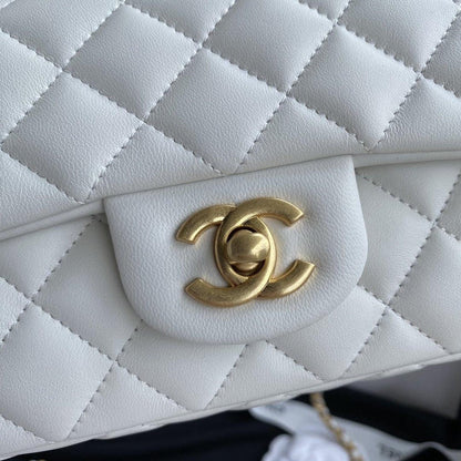 Chanel White Pearl Crush Mini Flap Bag