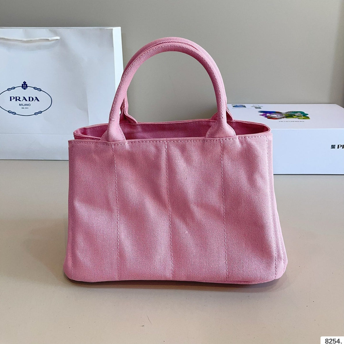 CANAPA TOTE BAG 29 IN BABY PINK DENIM