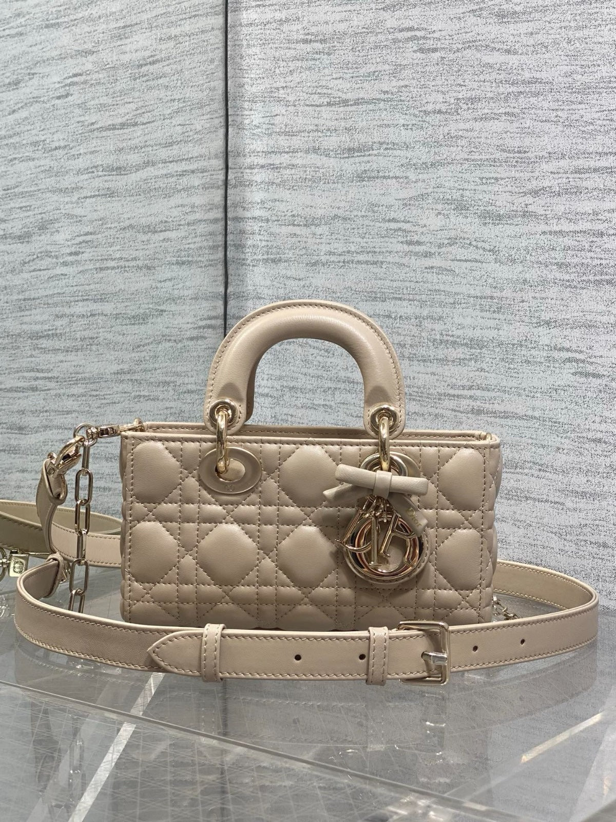 Dior D-joy Small Beige