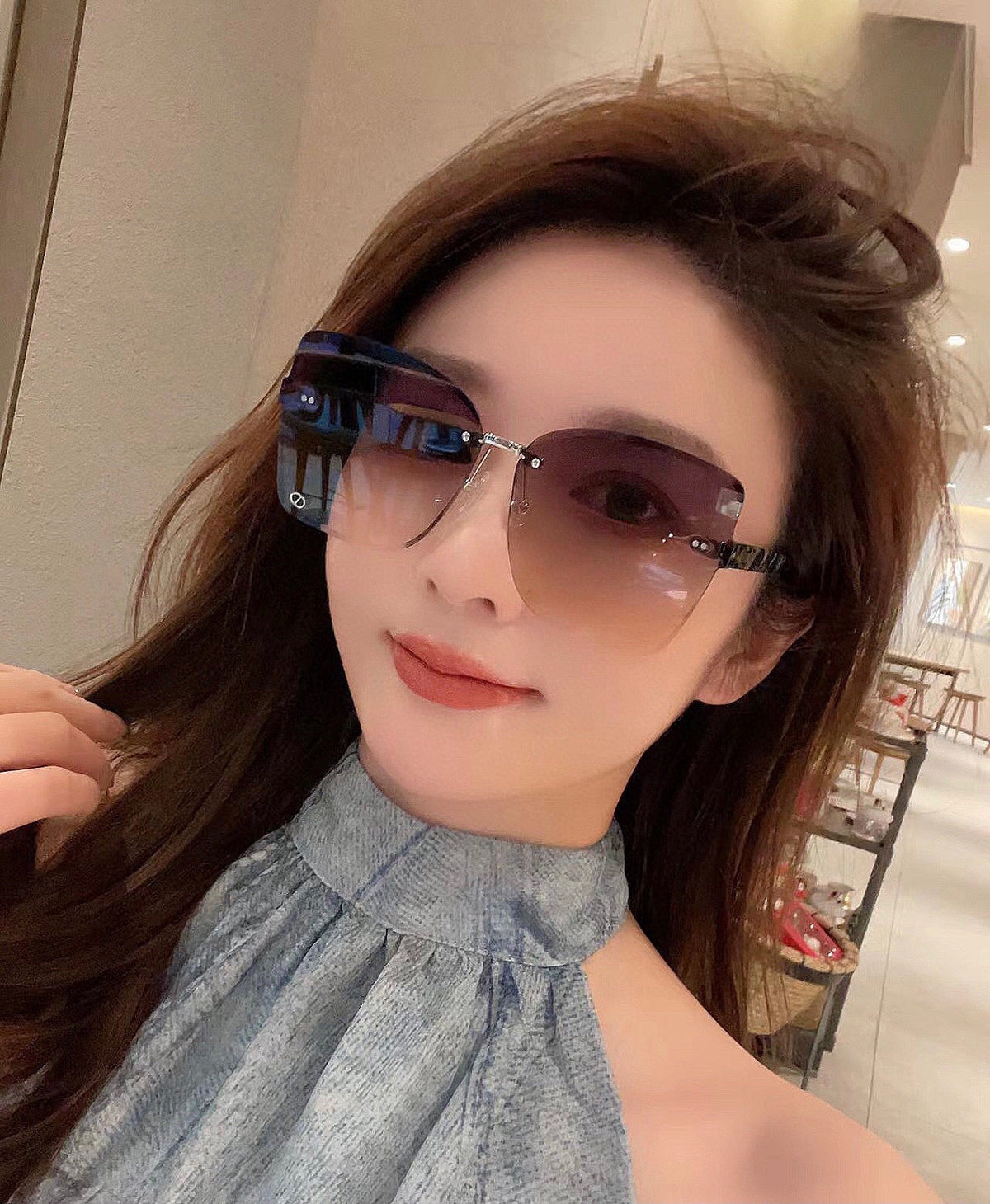 MONTAIGNE SUNGLASS CD6710 IN MULTICOLOR ACETATE
