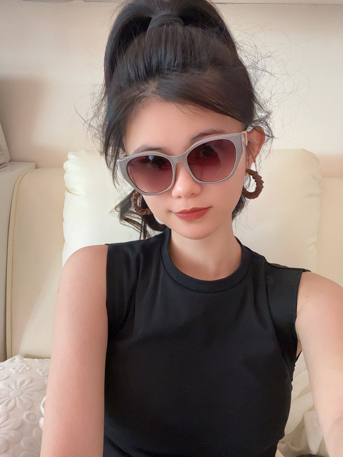 CAT EYE SUNGLASSES L4550 IN ACETATE