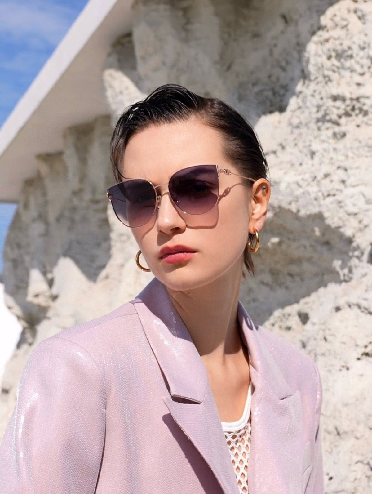 MONTAIGNE SUNGLASS CD4311 IN METAL