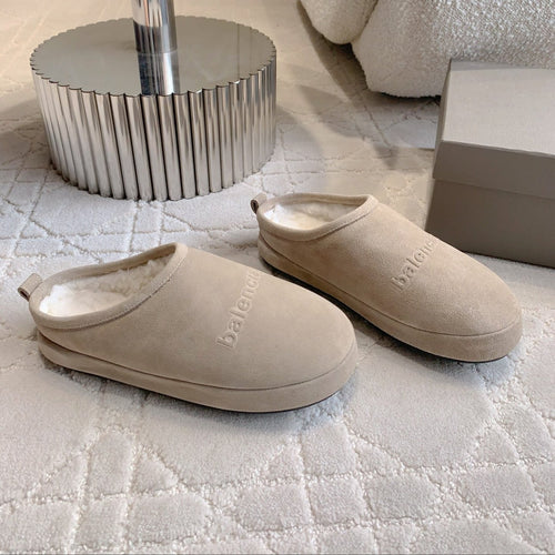 ALASKA SLIPPER IN BEIGE SUEDE