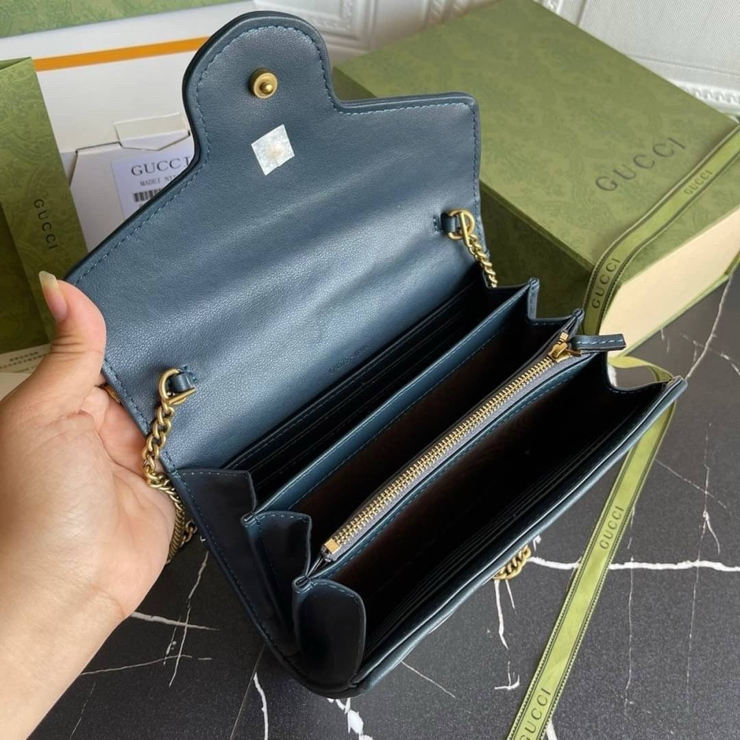Gucci Chain Wallet GG Marmont
