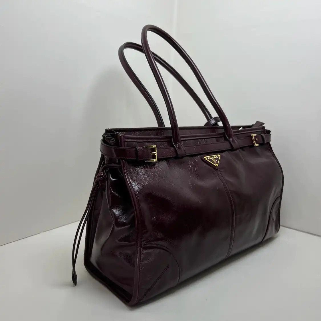 PRADA Bonnie Large Maroon