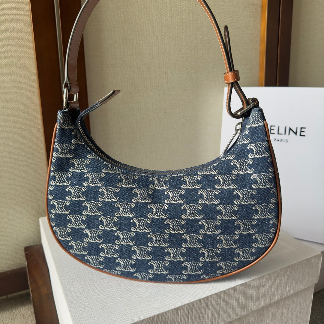 AVA BAG 24 IN BAYOUX BLUE TRIOMPHE DENIM