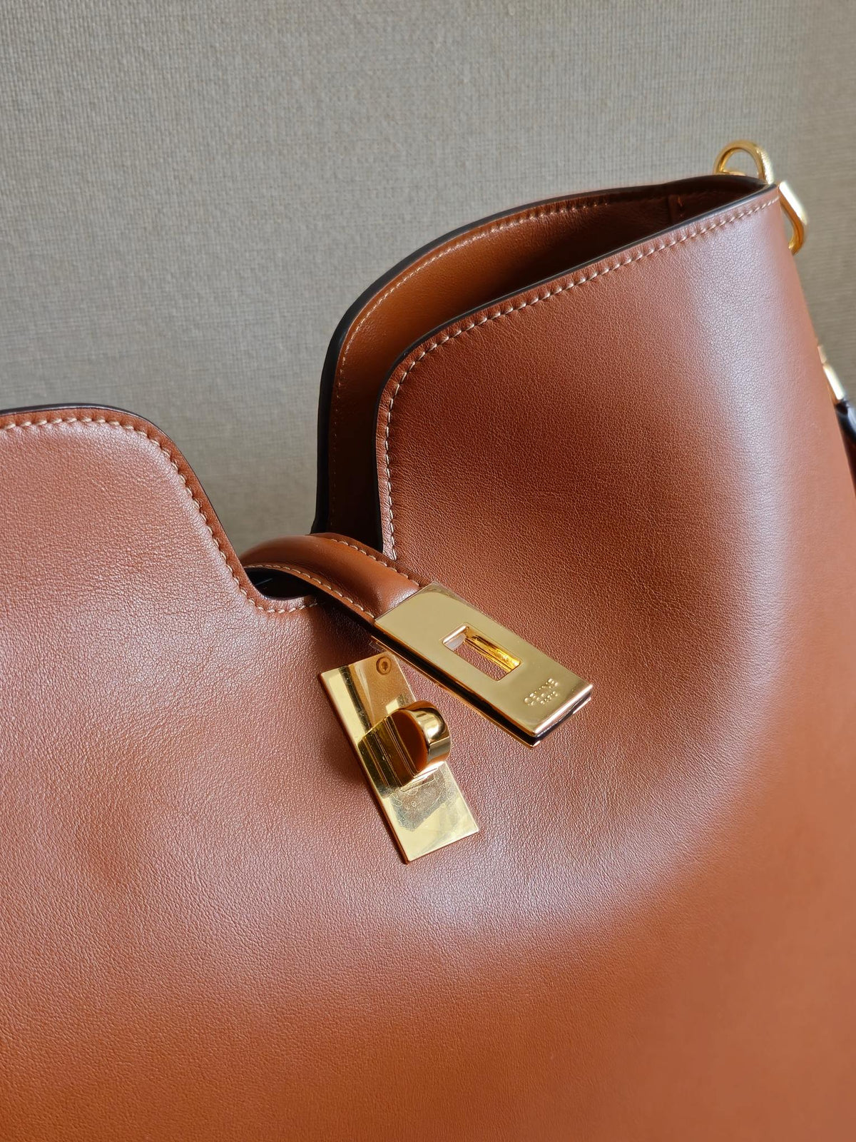 MEDIUM CAMILLE 16 SOFT BAG 36 BURNT SIENNA IN SMOOTH CALFSKIN