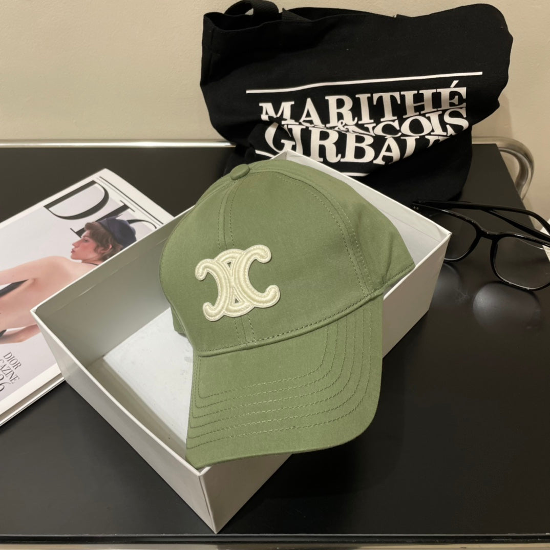 BASEBALL CAP MODEL 650700 IN GREEN COTTON