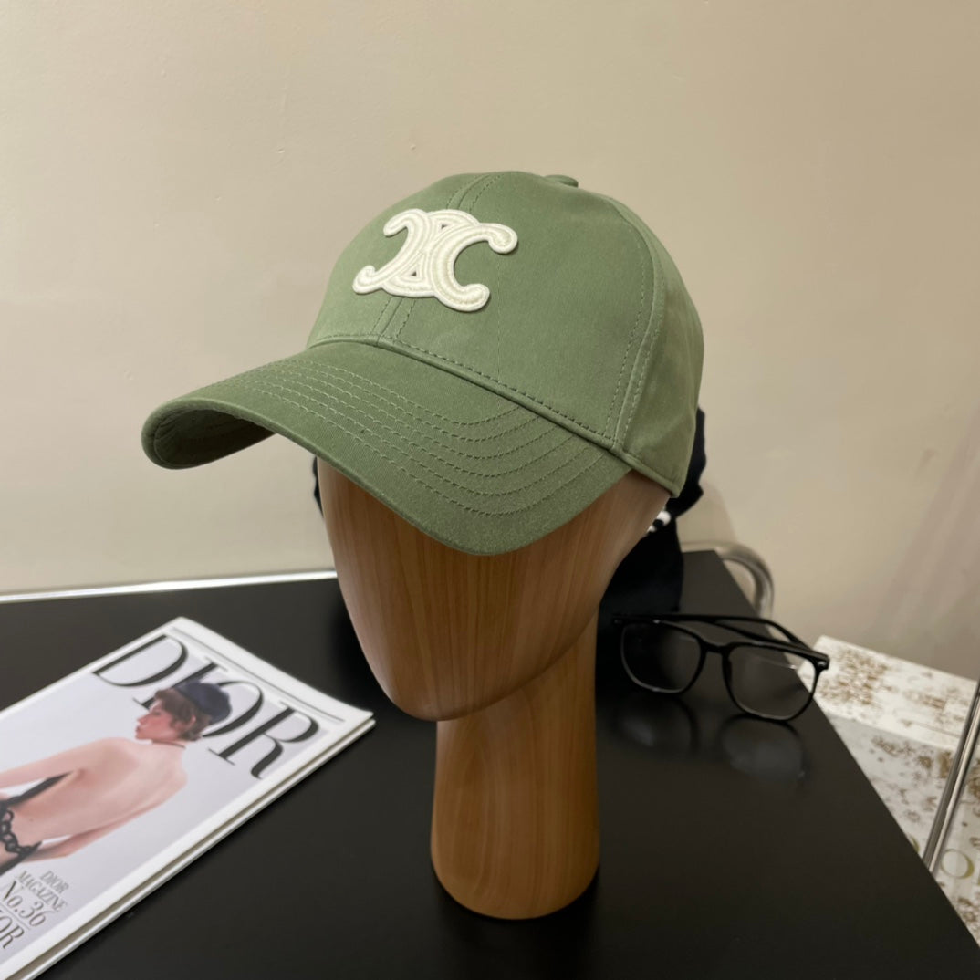 BASEBALL CAP MODEL 650700 IN GREEN COTTON