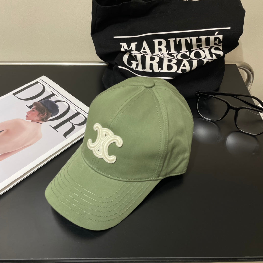 BASEBALL CAP MODEL 650700 IN GREEN COTTON