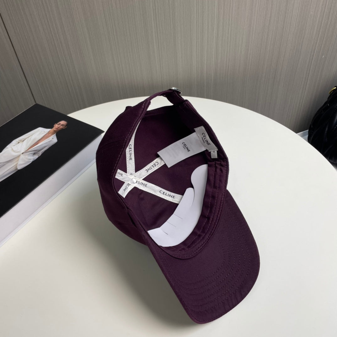 BASEBALL CAP MODEL 650708 IN WINE PURPLE COTTON