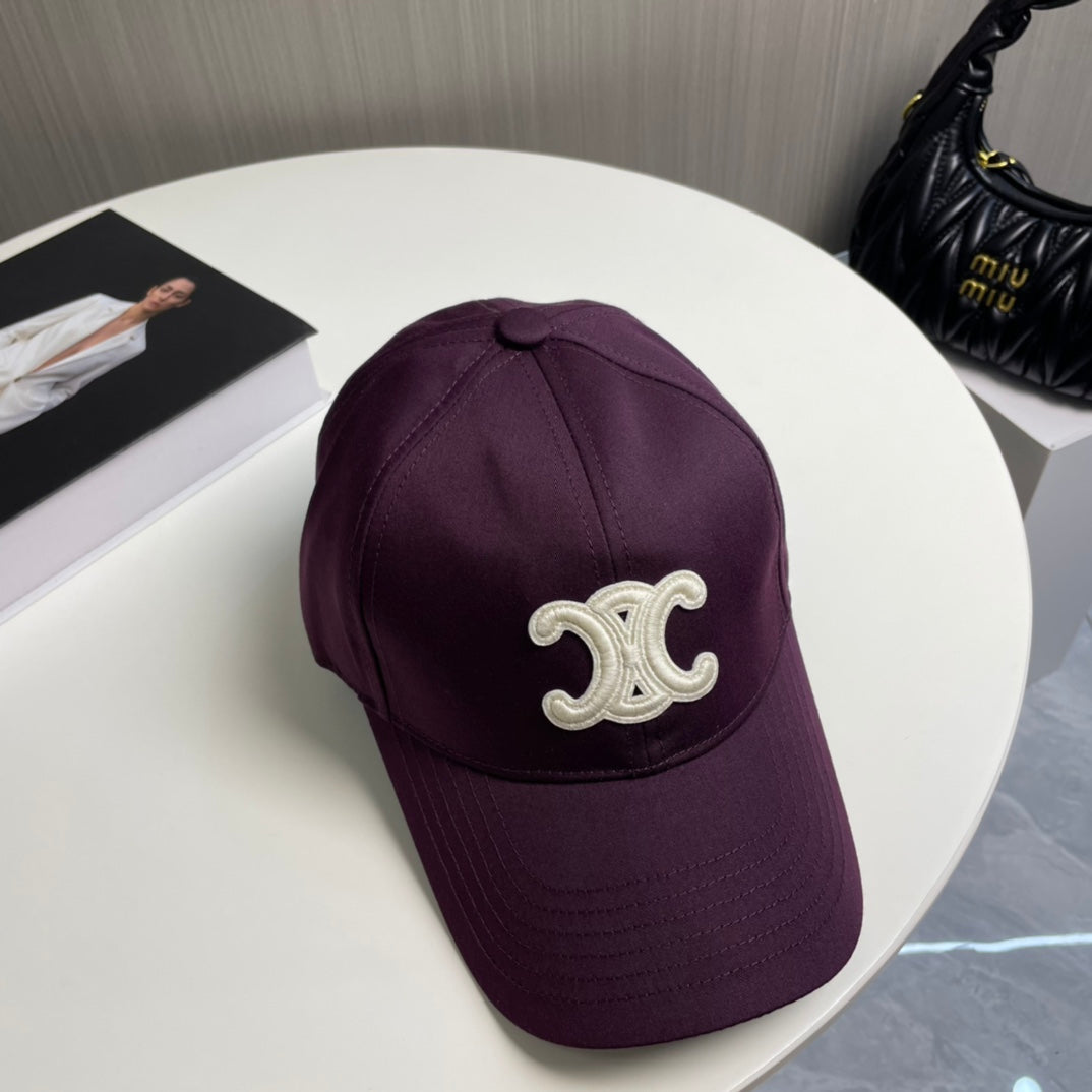 BASEBALL CAP MODEL 650713 IN WINE PURPLE COTTON