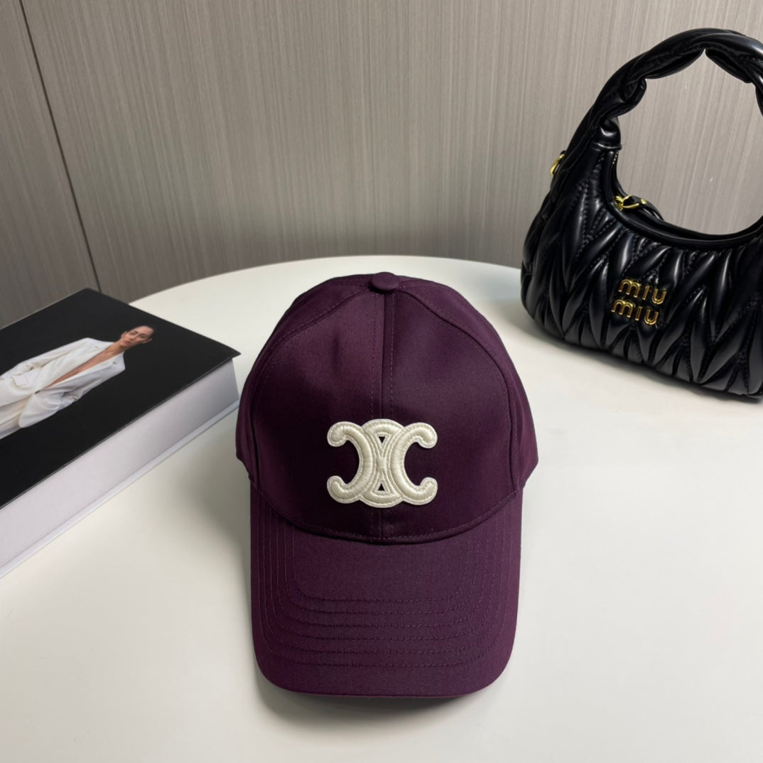 BASEBALL CAP MODEL 650713 IN WINE PURPLE COTTON