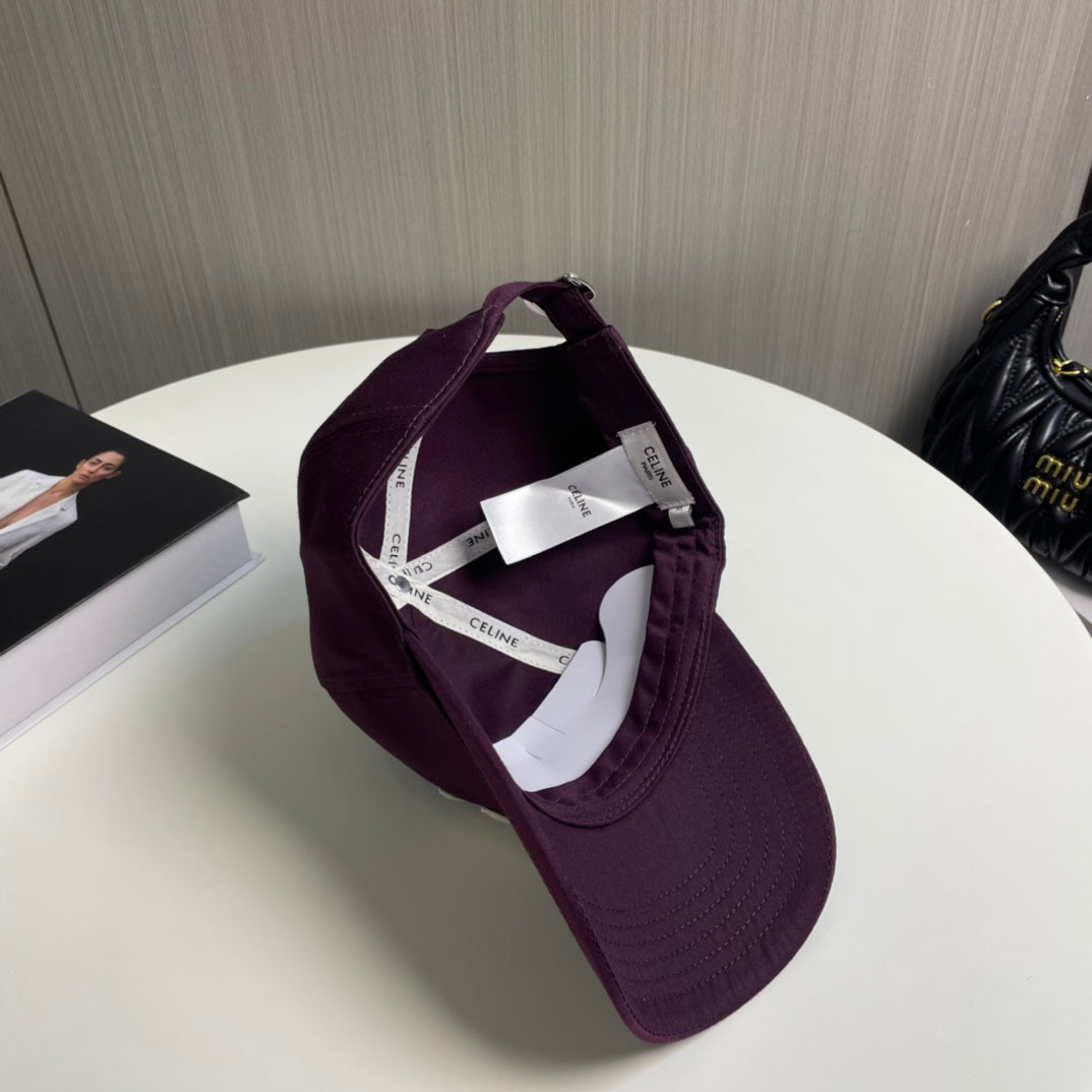 BASEBALL CAP MODEL 650713 IN WINE PURPLE COTTON