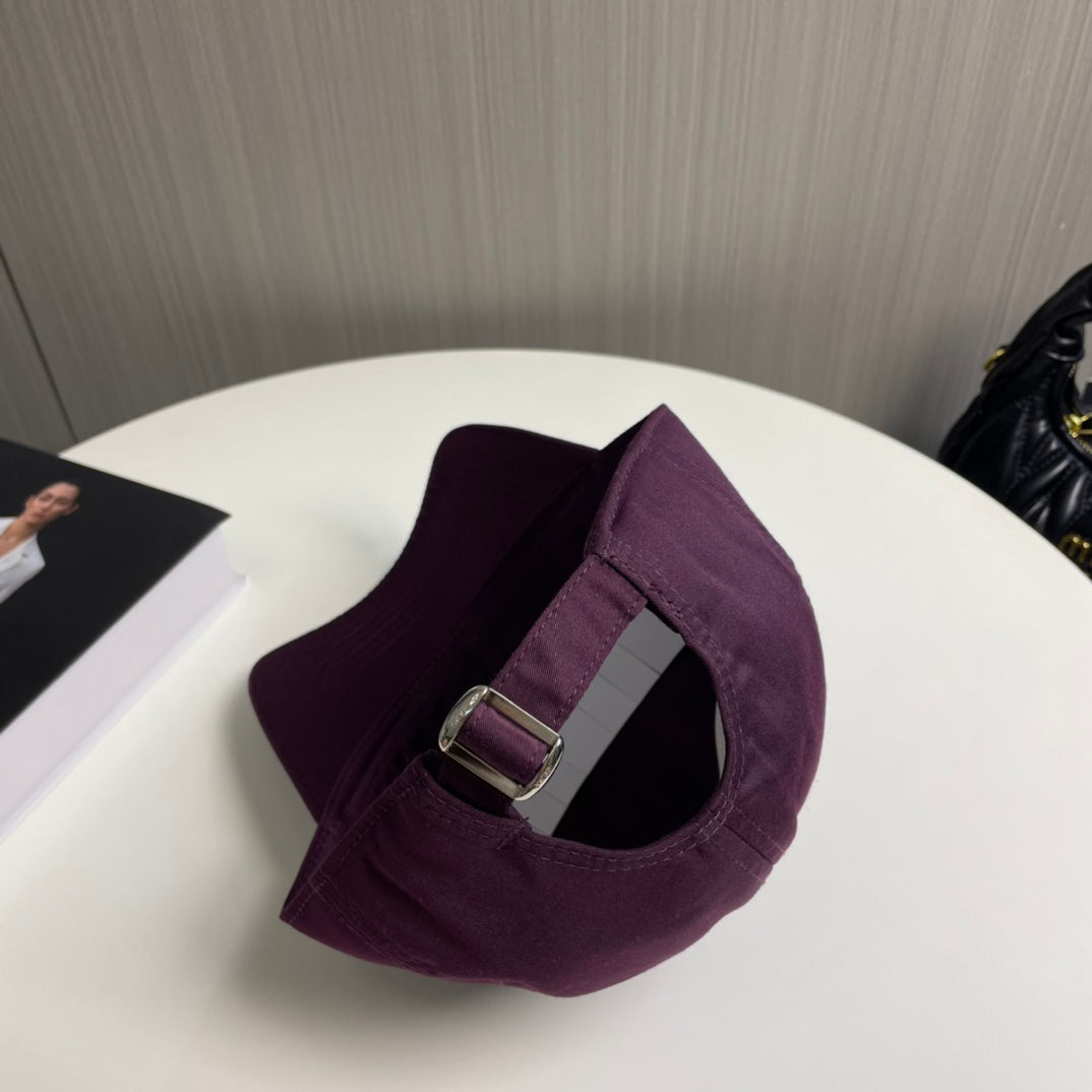 BASEBALL CAP MODEL 650716 IN WINE PURPLE COTTON