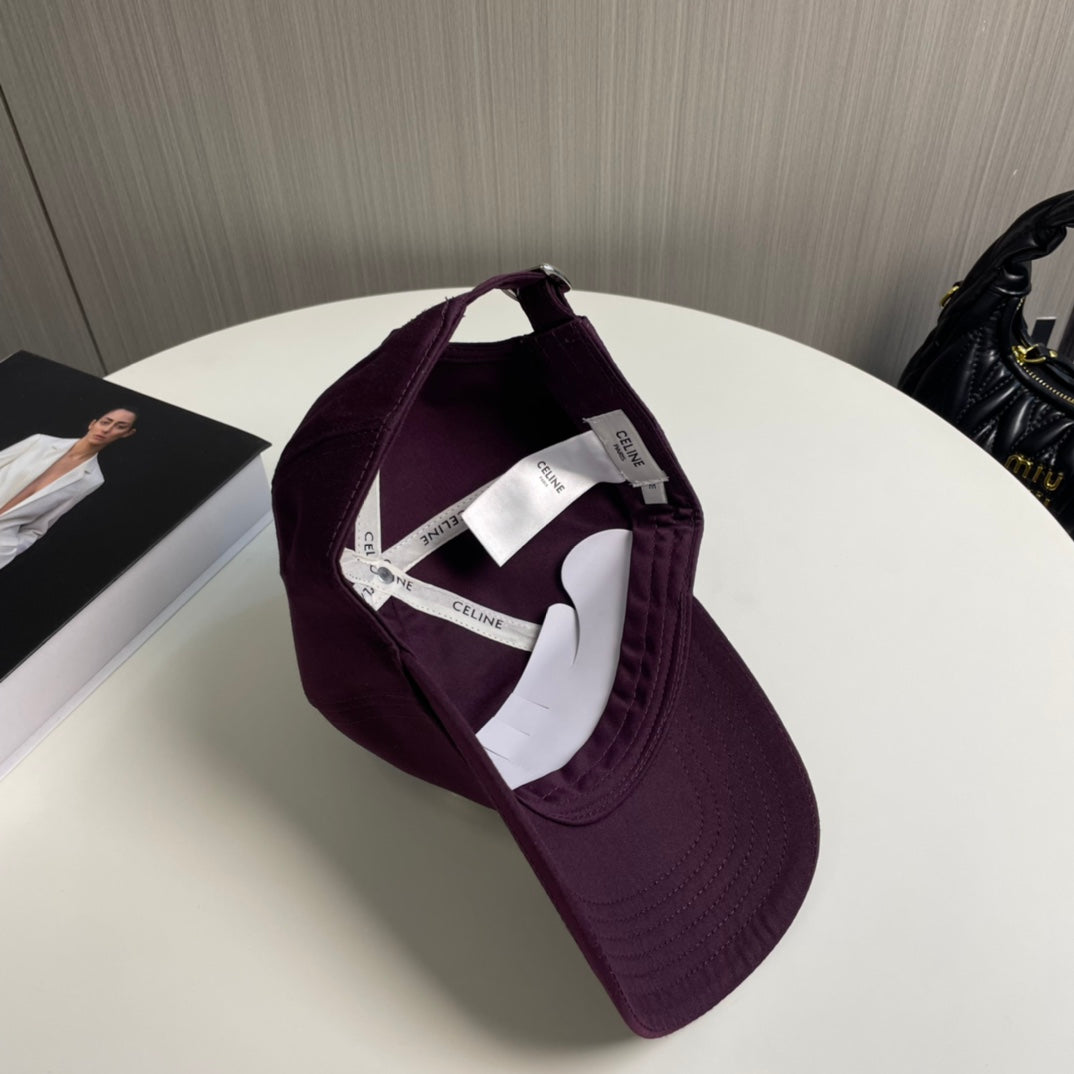 BASEBALL CAP MODEL 650716 IN WINE PURPLE COTTON