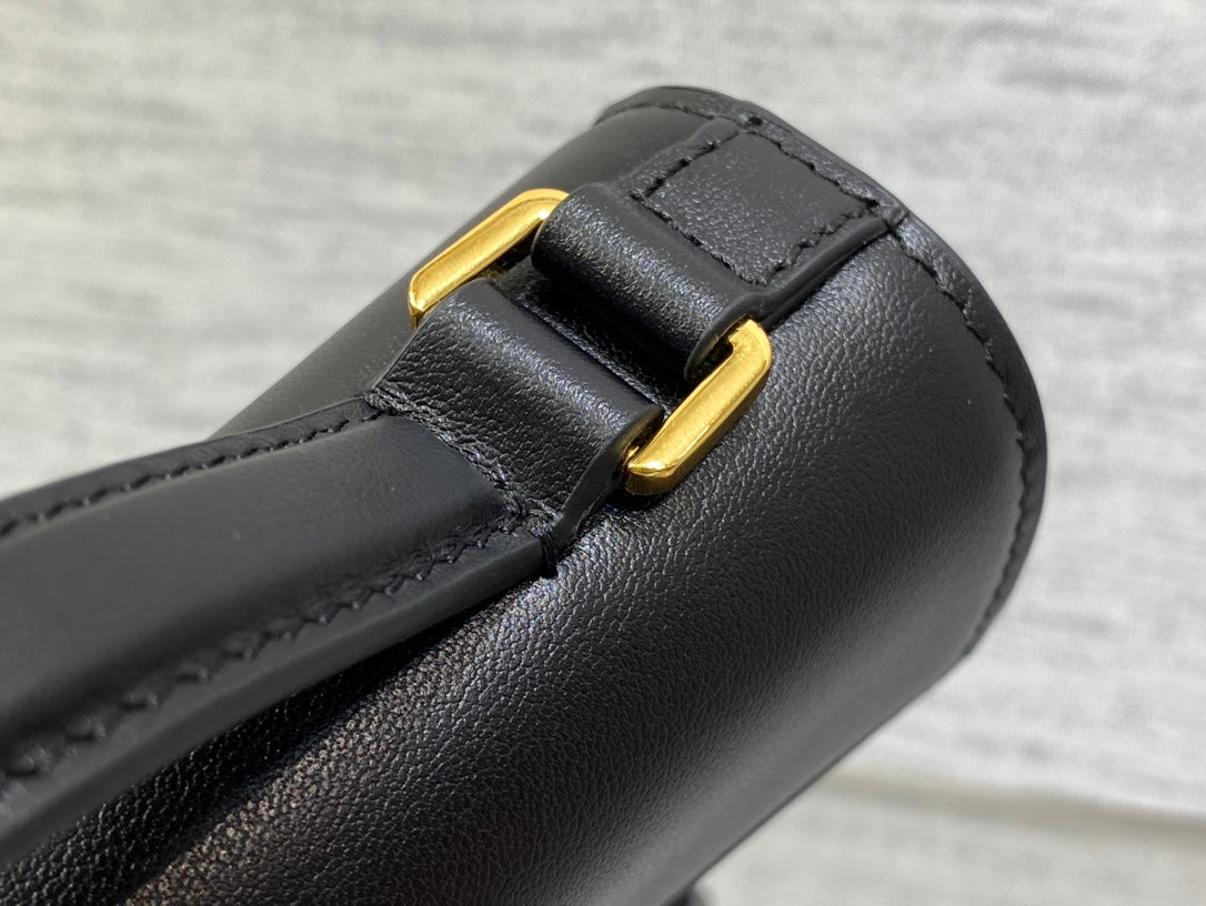 MISS MONTAIGNE MINI BAG IN BLACK SHINY SMOOTH CALFSKIN