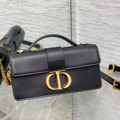 MISS MONTAIGNE MINI BAG IN BLACK SHINY SMOOTH CALFSKIN