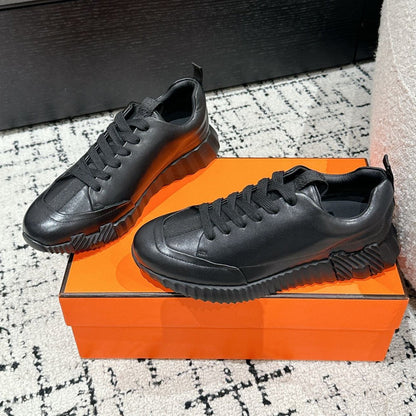 BOUNCING SNEAKER IN FULL BLACK CALFSKIN