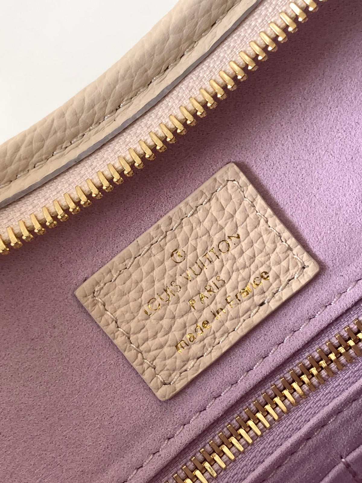 CARRYALL PM 29 BAG IN BEIGE MIX PURPLE MONOGRAM EMPREINTE LEATHER