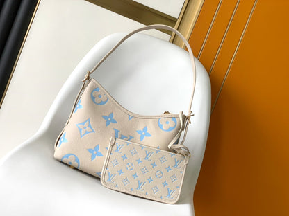 CARRYALL PM 29 BAG IN BEIGE MIX BLUE MONOGRAM EMPREINTE LEATHER