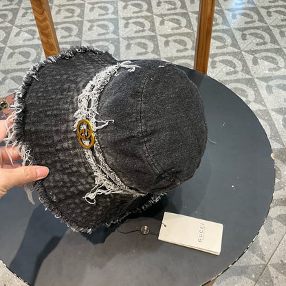BUCKET HAT IN BLACK DENIM 346894