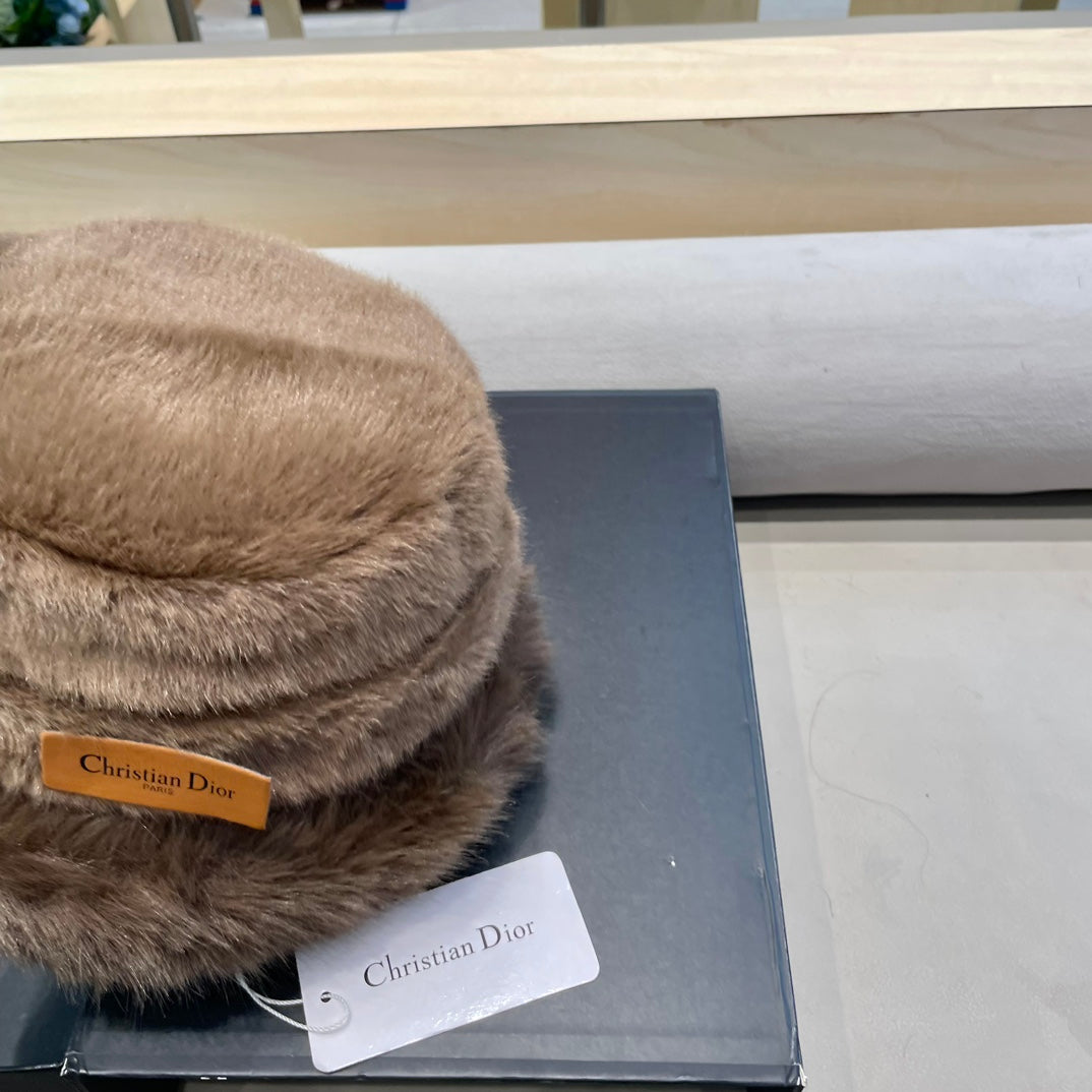 BUCKET HAT IN BROWN MINK FUR 433469
