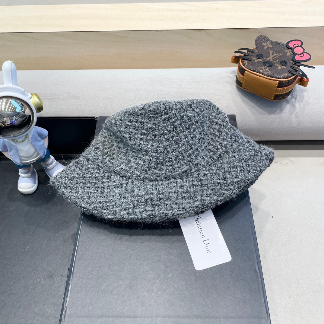 BUCKET HAT IN GRAY WOOL 436745