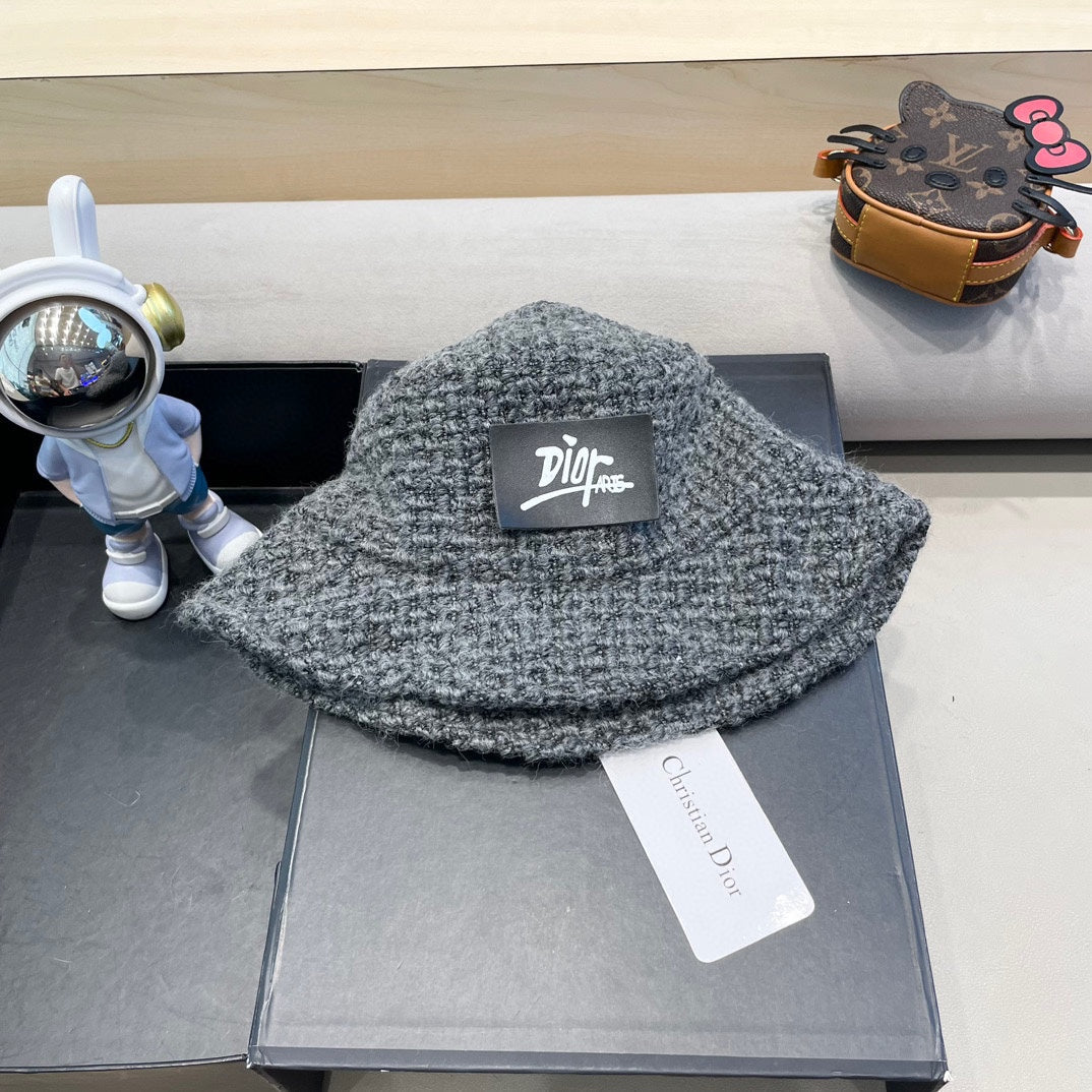BUCKET HAT IN GRAY WOOL 436745