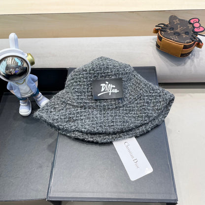 BUCKET HAT IN GRAY WOOL 436745