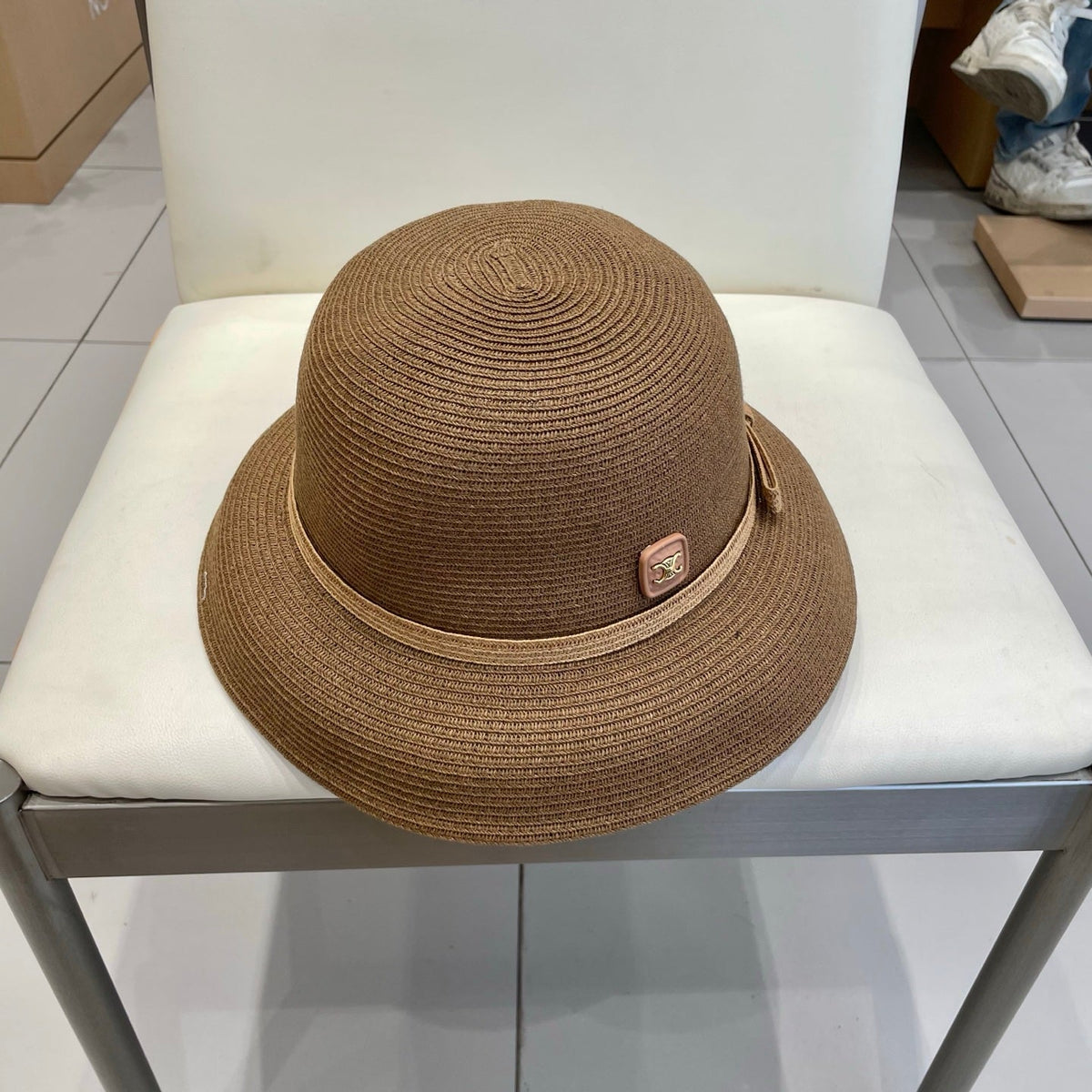 BUKET HAT MODEL 650559 IN BROWN SPRAY FABRIC
