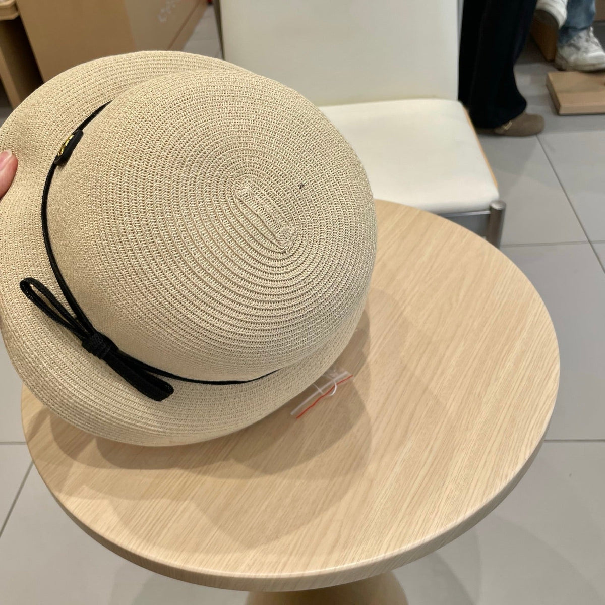 BUKET HAT MODEL 650560 IN BEIGE SPRAY FABRIC