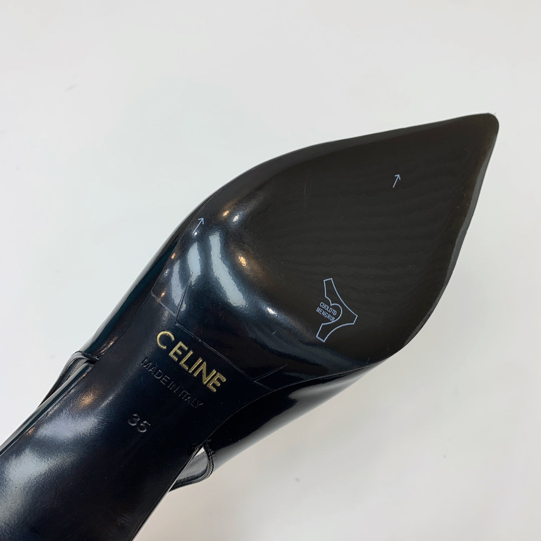 ALMA TRIOMPHE SLINGBACK IN BLACK PATENT CALFSKIN