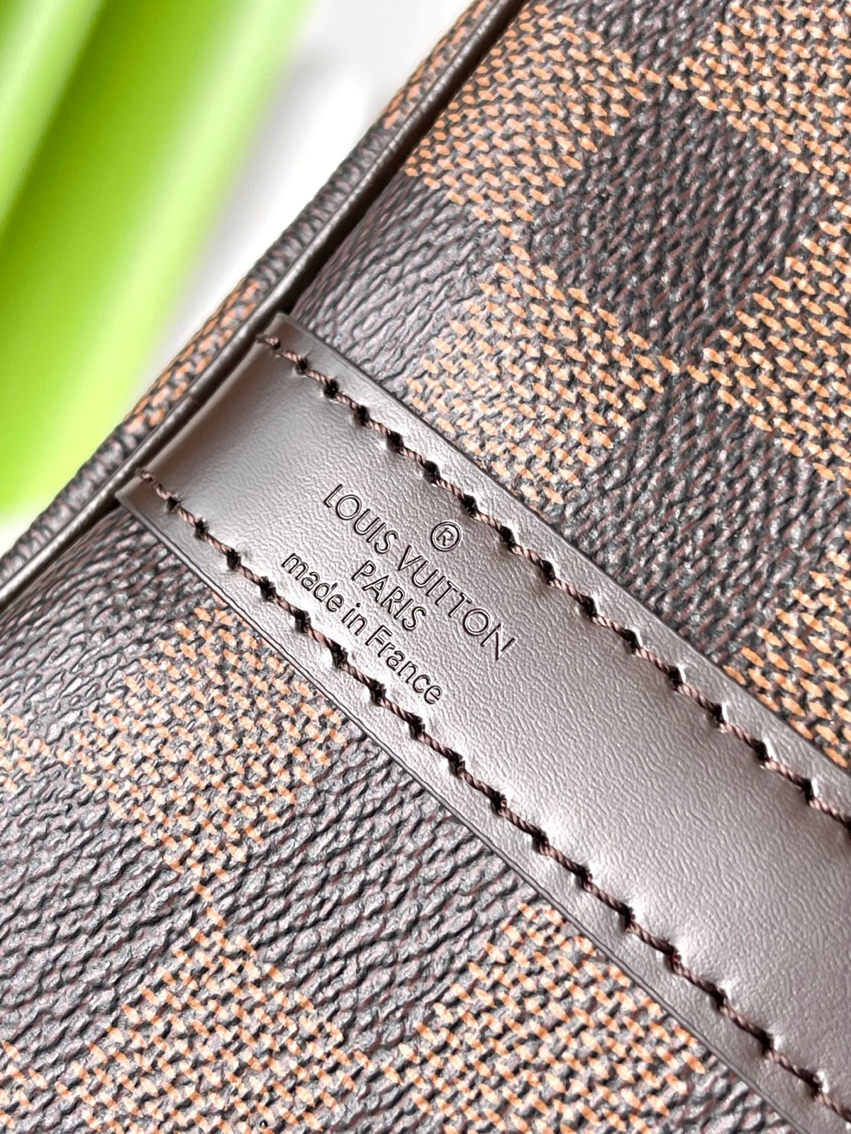 LV SPEEDY BANDOLIÈRE 30 IN DARK BROWN DAMIER EBENE CANVAS GOLD LOCK