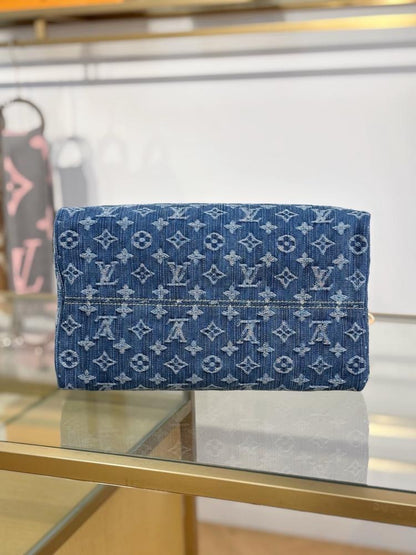 Louis Vuitton Monogram Denim Speedy Soft 30 bag