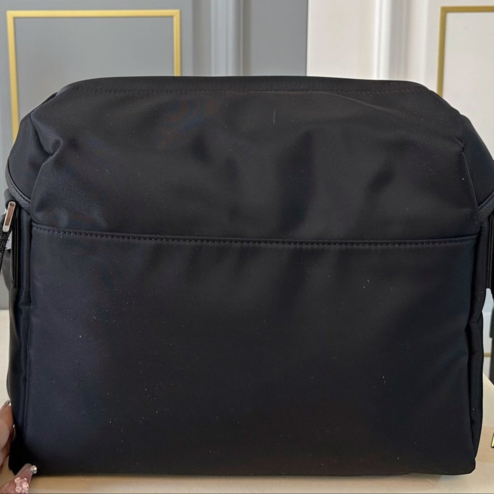 BELT SHOULDER BAG 30 IN BLACK RE-NYLON