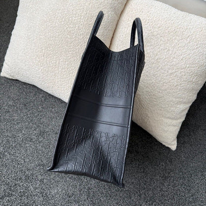 Dior Book Tote Largr Bag Claf Black