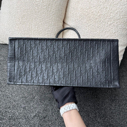 Dior Book Tote Largr Bag Claf Black