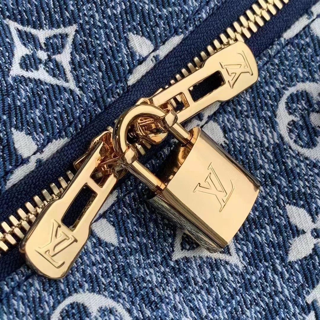 Louis Vuitton Blue Monogram Denim Jacquard Speedy 25