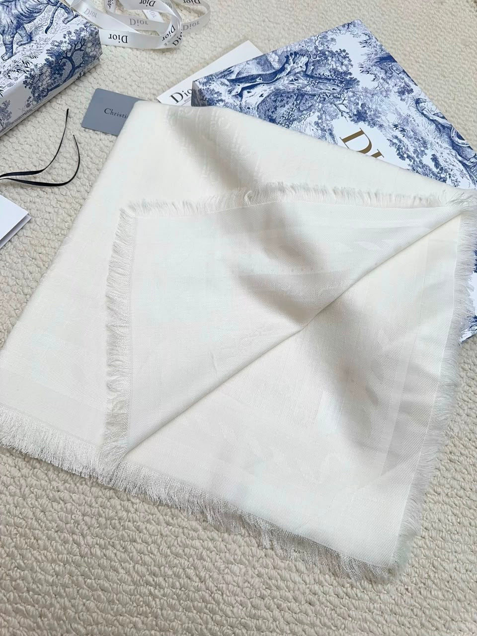 Dior White Scaf