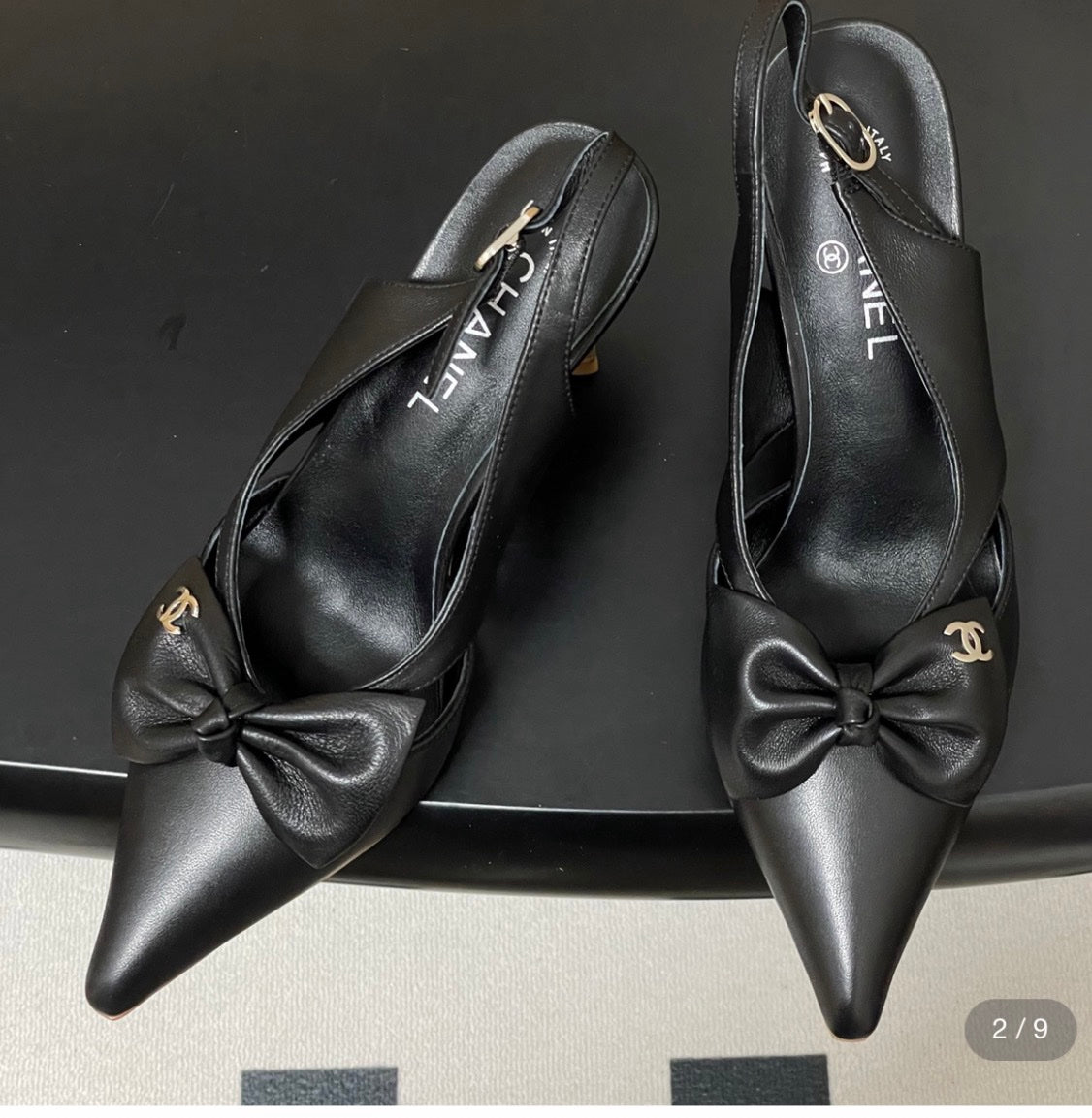 Chanel slingback pumps