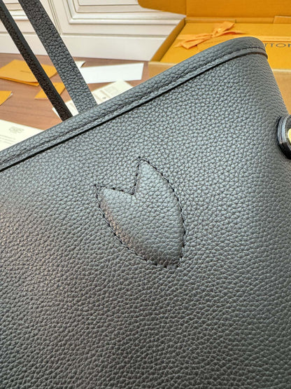 LV NEVERFULL INSIDE OUT MM IN BROWN MONOGRAM COATED CANVAS