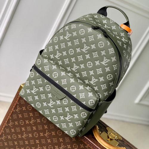 DISCOVERY PM BACKPACK 38 IN OLIVE GREEN MONOGRAM LAMBSKIN