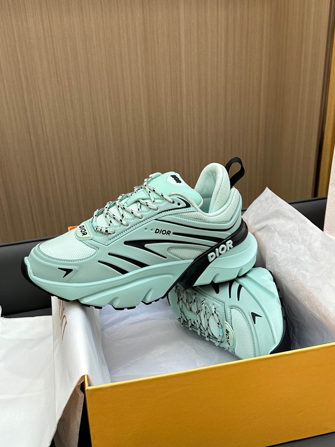 B44 BLADE SNEAKER AQUAMARINE BLUE TECHNICAL MESH AND TECHNICAL FABRIC