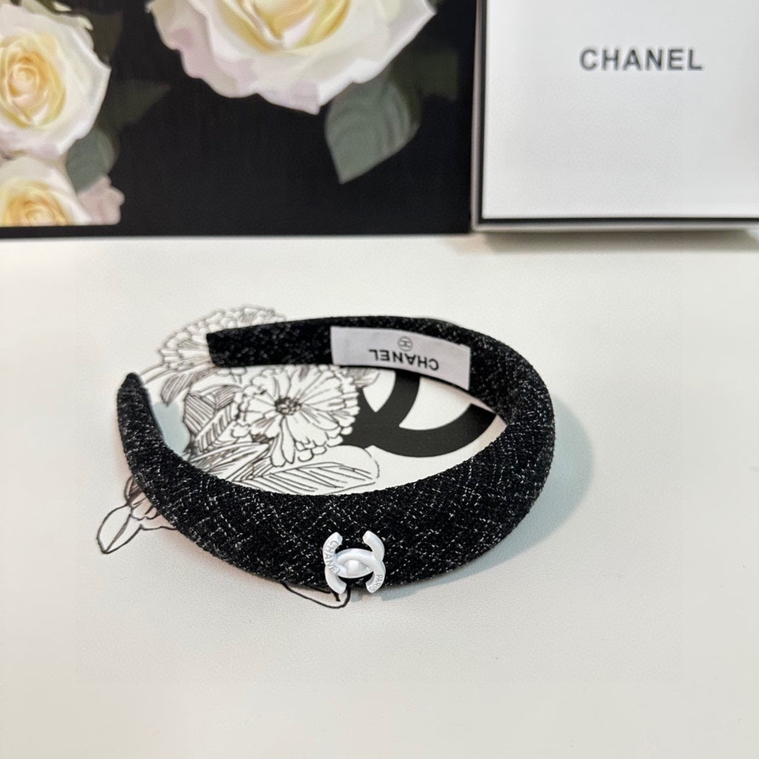 BLACK TWEED HAIRBAND 124639