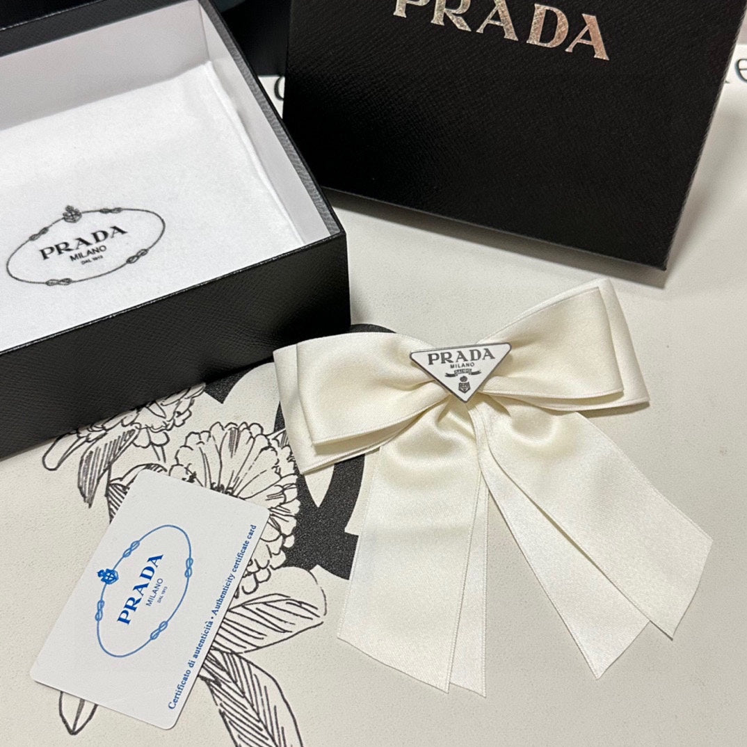 BOW HAIR CLIP IN BREEZY BEIGE RE-NYLON 423592