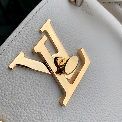 LOCK & GO BAG 24 IN QUARTZ BEIGE GRAIN CALFSKIN