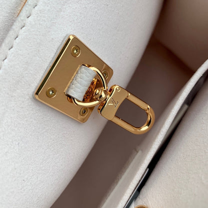 LOCK & GO BAG 24 IN QUARTZ BEIGE GRAIN CALFSKIN