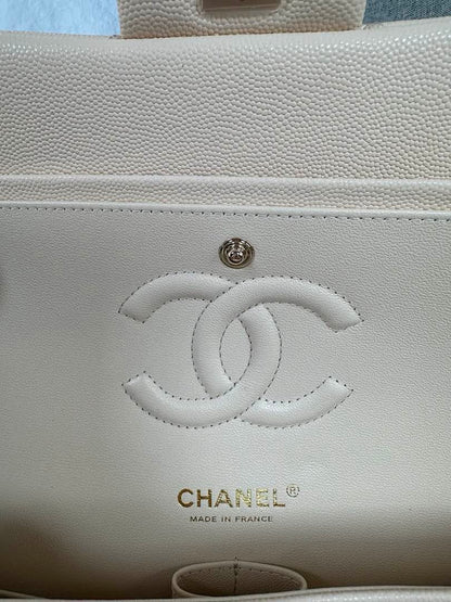 Chanel Classic Flap Medium Beige Gold Hardware